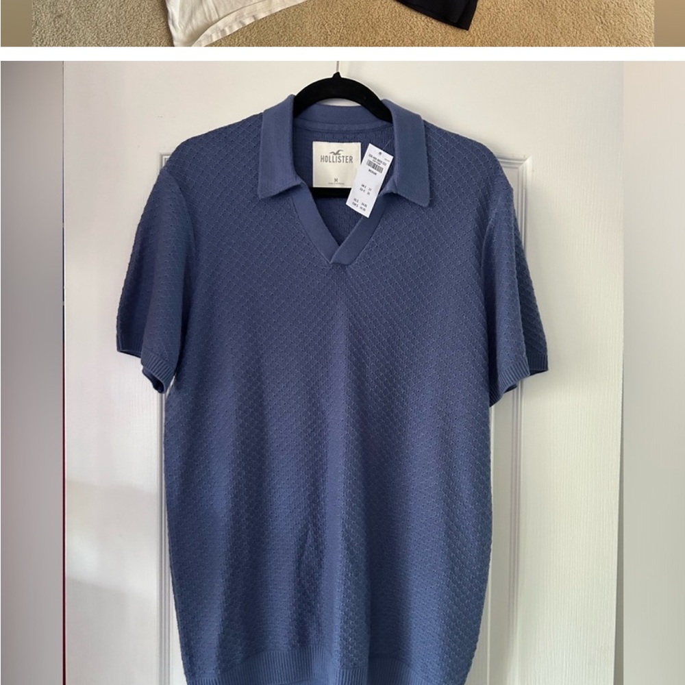 Hollister Men's Blue Polo Shirt